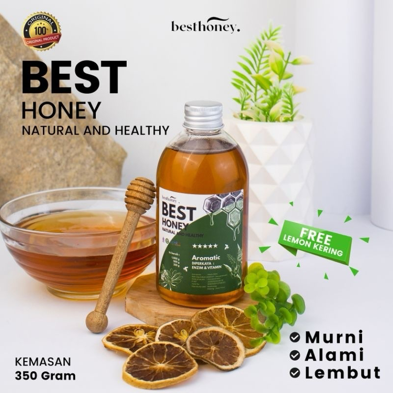 

Best Honey - Madu Asli 100% - Madu Murni - Madu Multiflora Original Natural 350gr