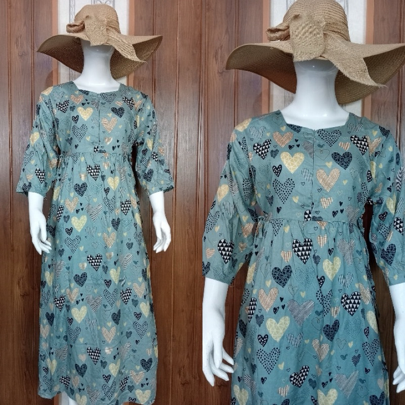 Daster kekinian Motif Rayon Premium / Busui Friendly / Grosir Daster / Piyama / dress Gresik Termura