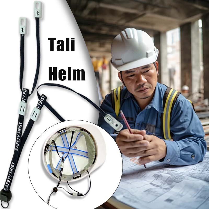 Tali Dagu Helm Safety 4 Titik Tali Helm Proyek Safety Tali Safety Helm Tali Dagu Untuk Helm Safety