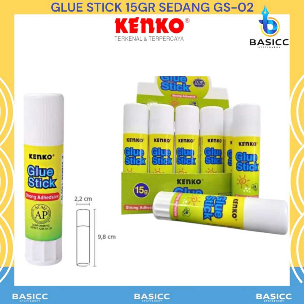 

Kenko Glue Stick Lem Stik Batang Sedang 15 Gr | @ 1Pcs