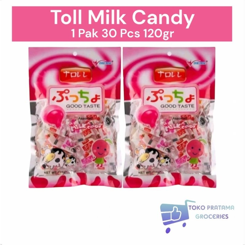 

PERMEN TOLL MILK CANDY PERMEN SUSU ANEKA RASA KEMASAN 120g