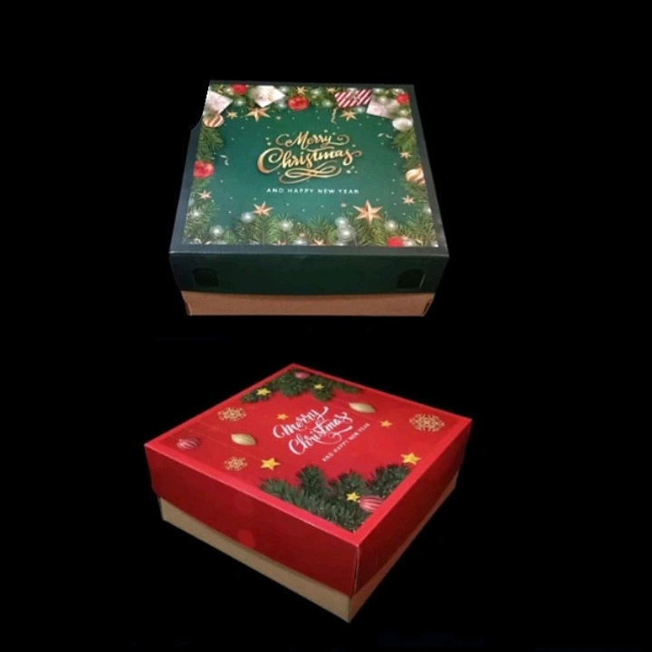 

(5 Pcs) Box Roti Lapis Legit Kotak Toples 600 Ml Isi 4 Dus Chiffon Cake Merry Christmas 20x20x10
