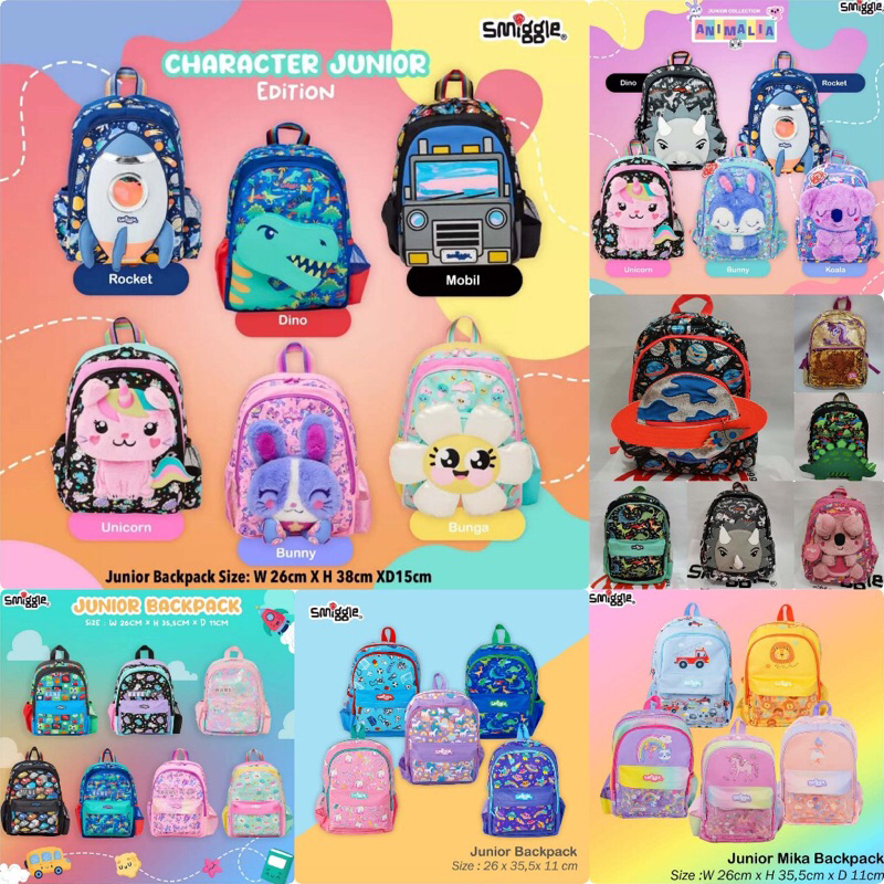 TAS RANSEL SMIGGLE TK ORIGINAL ( COWO & CEWE )