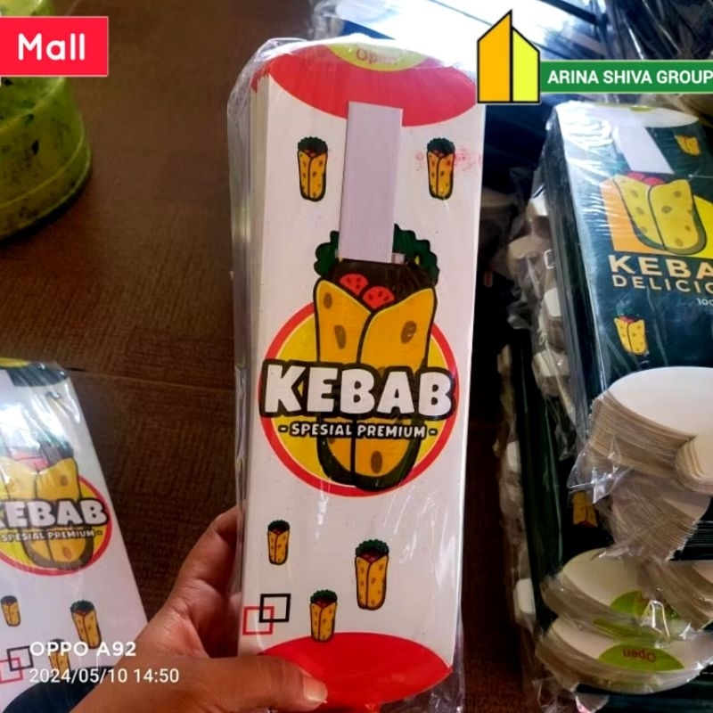 

150 LEMBAR KERTAS KEBAB TARIKAN IVORI PUTIH UKURAN 24.5 × 9.5 CM HIGH QUALITY TEBAL PRODUK TERBARU | KOTAK KEBAB IVORI PUTIH KEKINIAN | DUS KEBAB VIRAL TIKTOK | KEMASAN KEBAB | BOX KEBAB 150 PCS MURAH | TOKO KEBAB OFFICIAL | ARINA SHIVA GROUP 6439