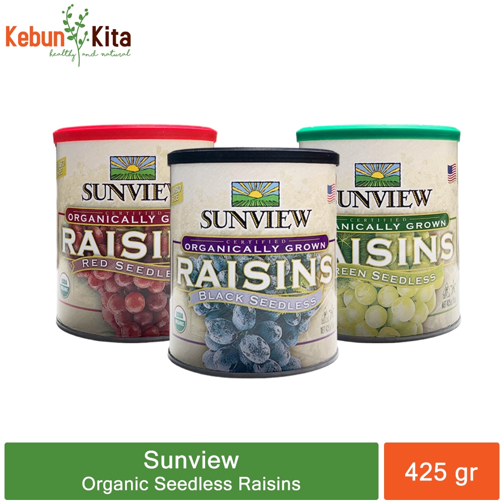 

Sunview Organic Seedless JUMBO Raisins 425 gr