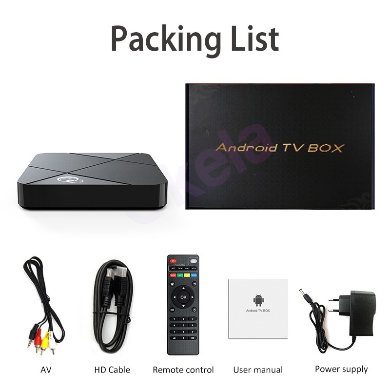 Android Tv Box RAM2+16GB MiniQ3 Smart tv box 2.4G WIFI Unlock Set Top - MINI Q3