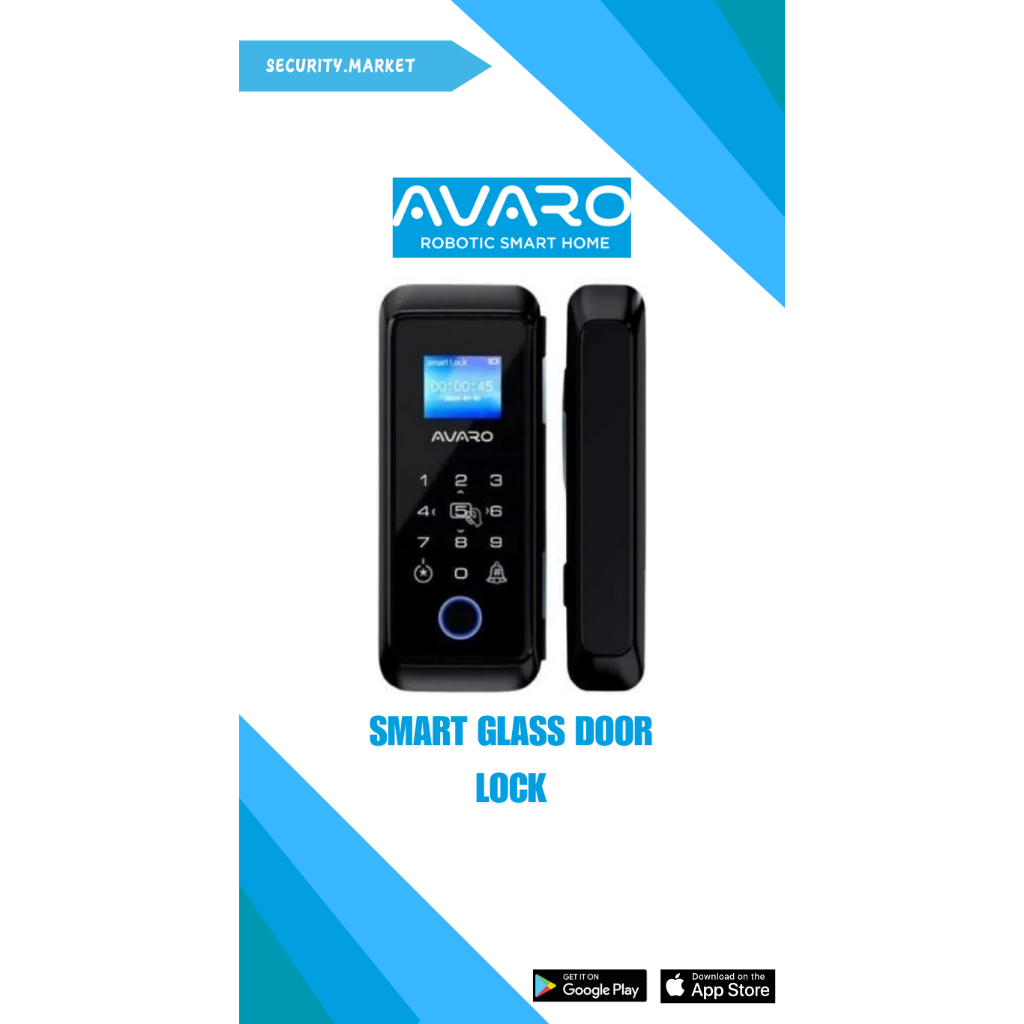 Smart Glass Door  FingerPrint Avaro