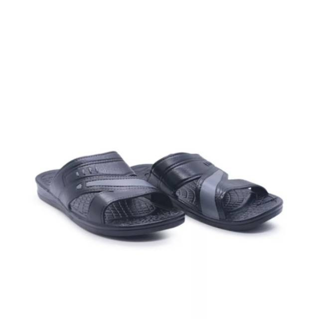 SANDAL BATA SANDAL KARET PRIA BATA sandak Uwais Bata Sandal Pria Karet Black-8726080