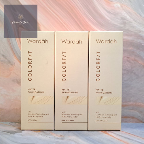 Wardah Colorfit Matte Foundation SKF30 PA+++ 25ml/foundation wardah/alas bedak/dempul/covered