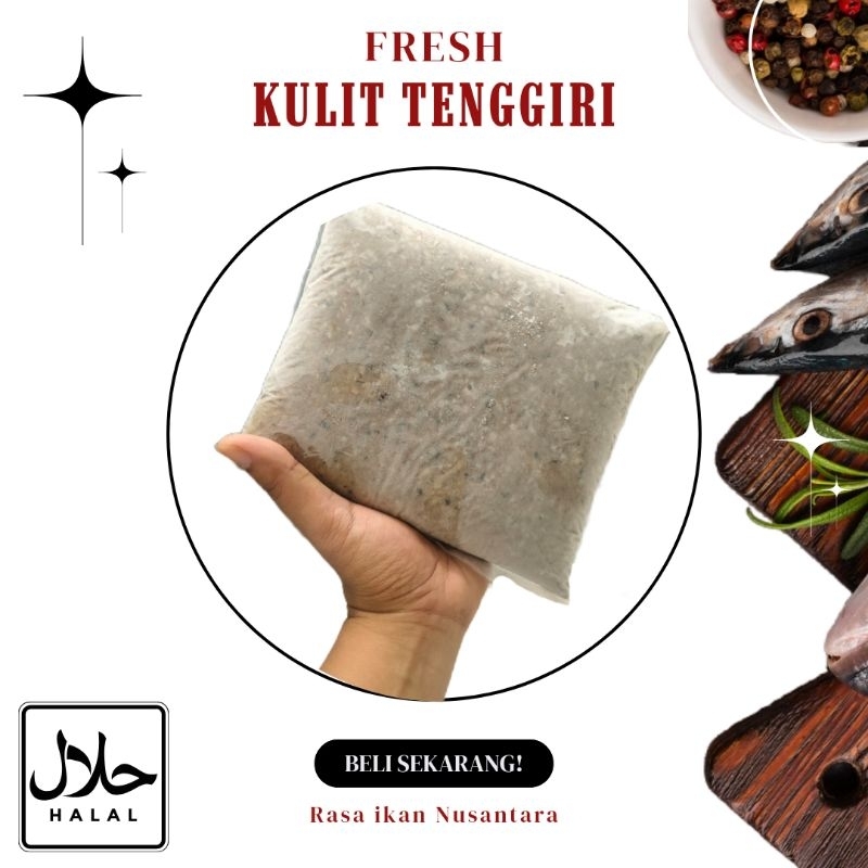 

kulit tenggiri giling 1kg