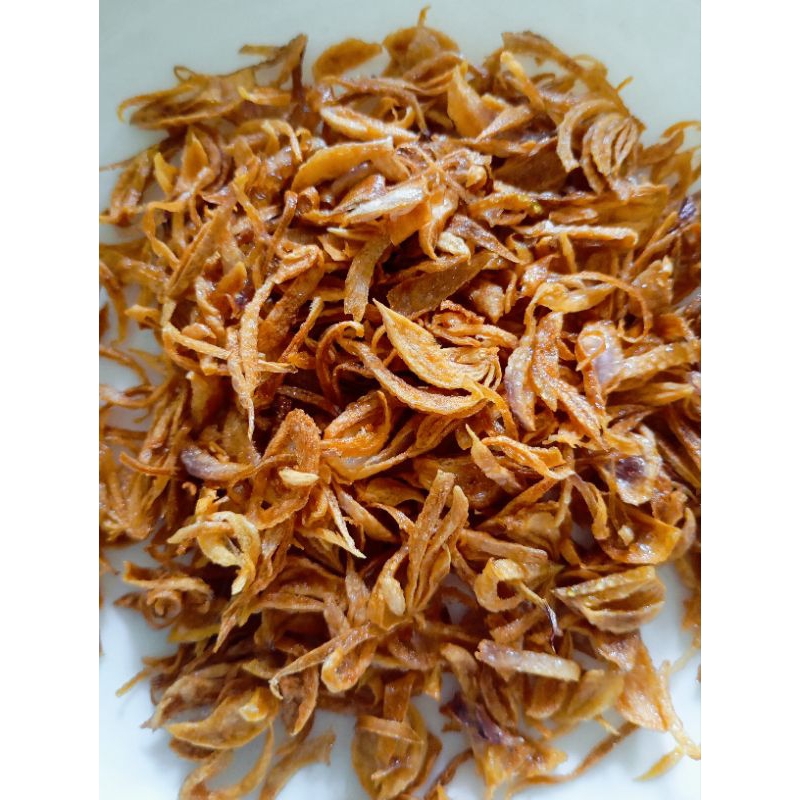 

bawang goreng asli tanpa campuran tepung 30gram