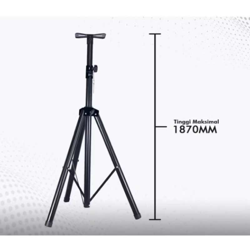 Cod Instant ✔️ Tiang Speker FULL BESI 187cm Tripod Spiker Stand Speaker Standing Tripod Bagus