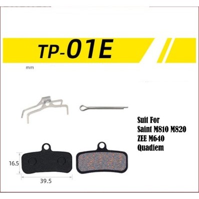 Toopre TP-01E Kampas Rem Brake Pad Saint M810 M820 ZEE M640 Quadiem