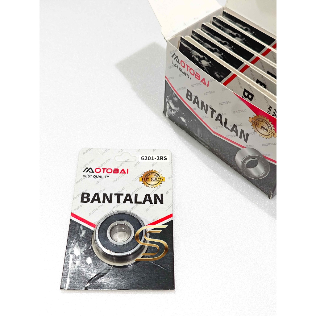 [1 DUS 10 PC] Laher Bearing 6201 2RS OTOBAI Original