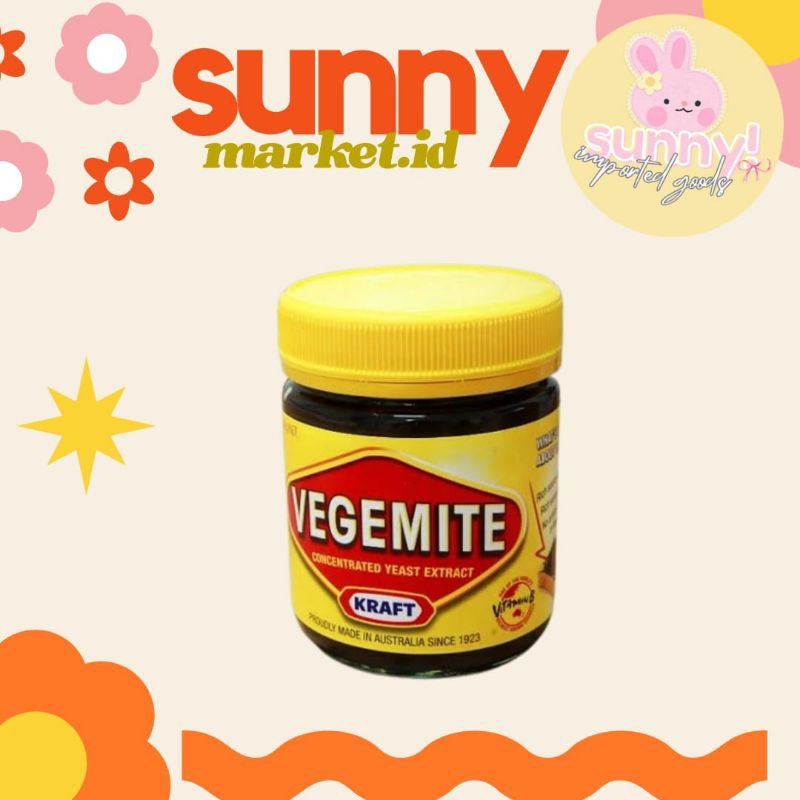 

SUNNYMARKET - KRAFT VEGEMITE SELAI SARAPAN BREAKFAST SPREAD JAM IMPORT AUSTRALIA 220 GR