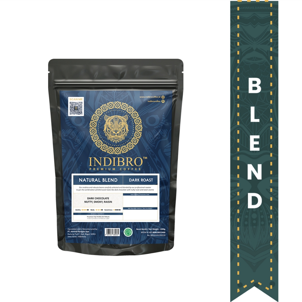 

Kopi INDIBRO NATURAL BLEND - 1Kg
