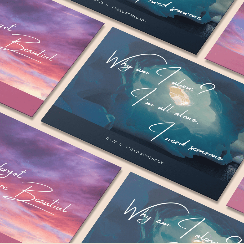 

DAY6 POSTCARD LYRIC A6