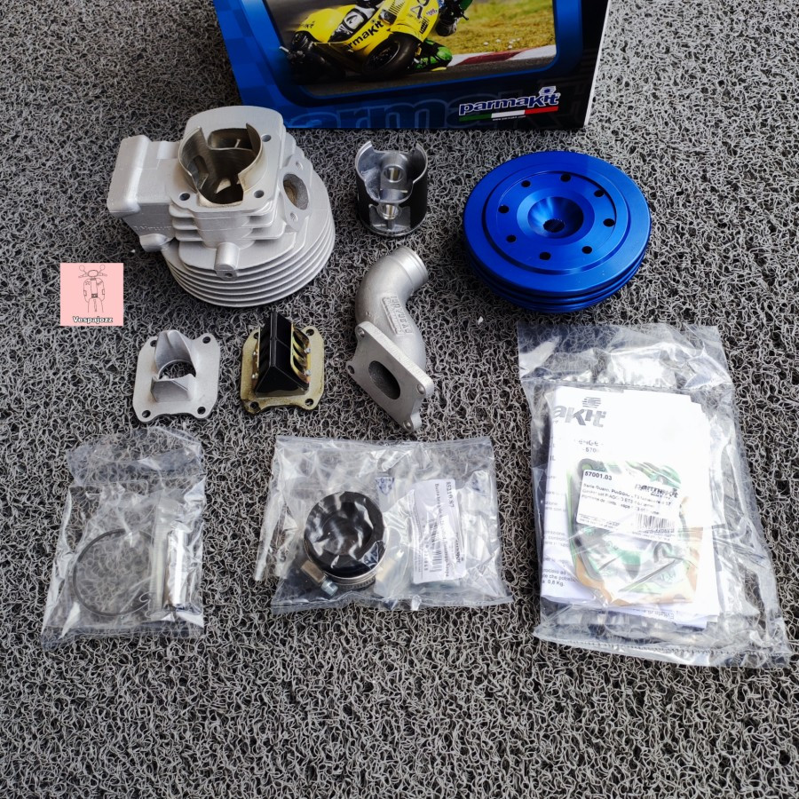 Blok Set PARMAKIT Italy 130 cc DIRECT INTAKE utk Vespa Pts