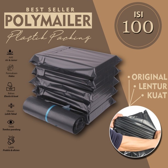 

KODE F38G PLASTIK POLYMAILER 3X4 KANTONG LEM UKURAN 3 CM X 4 CM ISI 1 PCS AMPLOP HITAM PACKING ONLINE