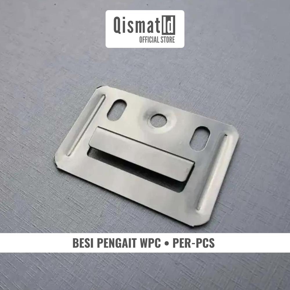 Besi WPC Wallpanel / Braket Panel PVC / Clip Wall Panel Pengait Hiasan Dinding QISMAT ID