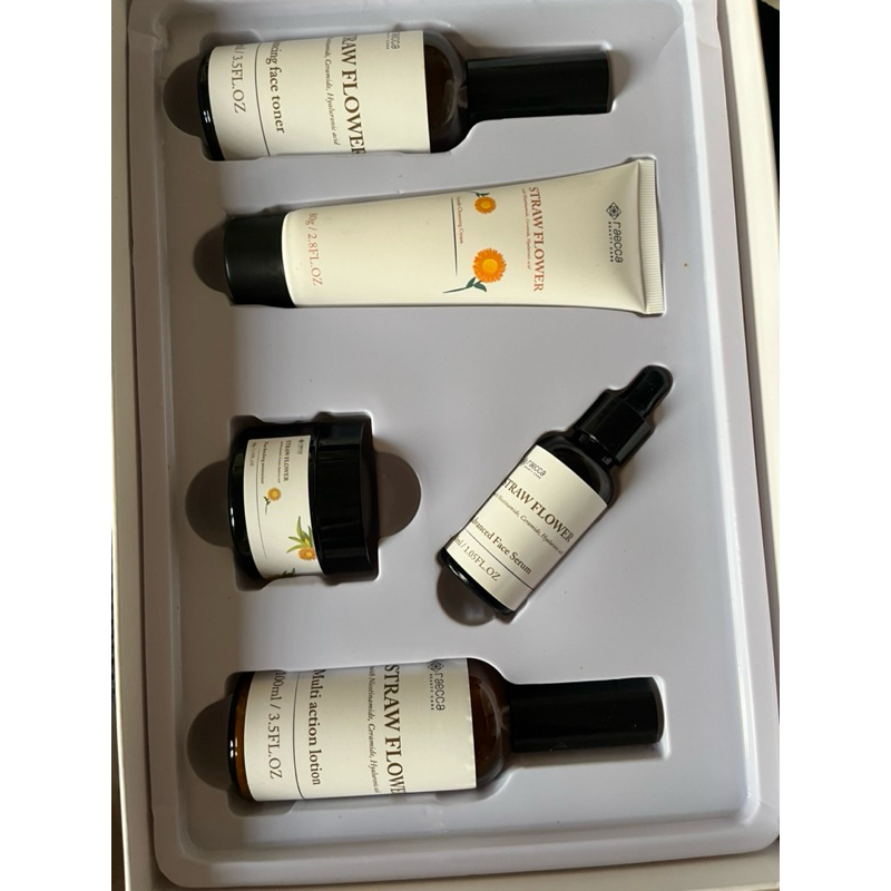 Raecca Strawflower Skincare Full Set 5 in 1 Size besar