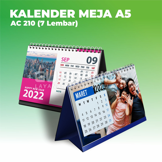 

Kalender Meja 2024 / Kalender Duduk /6 Lembar,8lembar A5 Bahan AC260