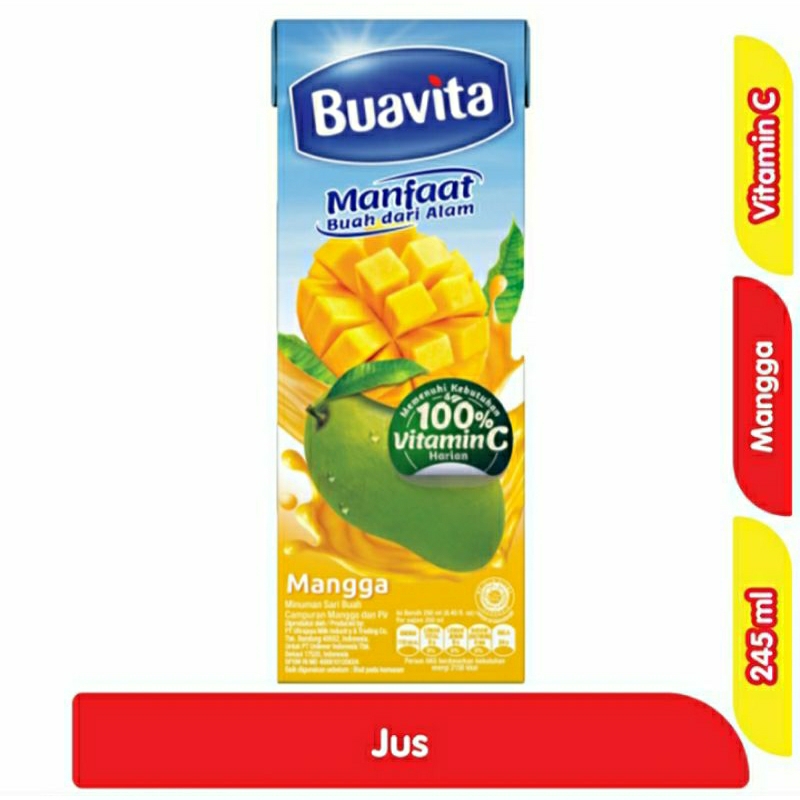 

Buavita Jus Buah Asli Mangga 245 ml