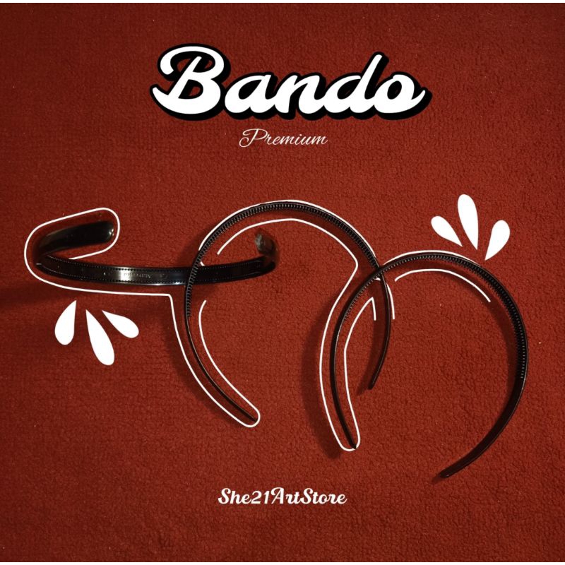 Bando Hitam Polos | Bandana | Bando | Bando Premium Aesthetics | Bando Pria Wanita