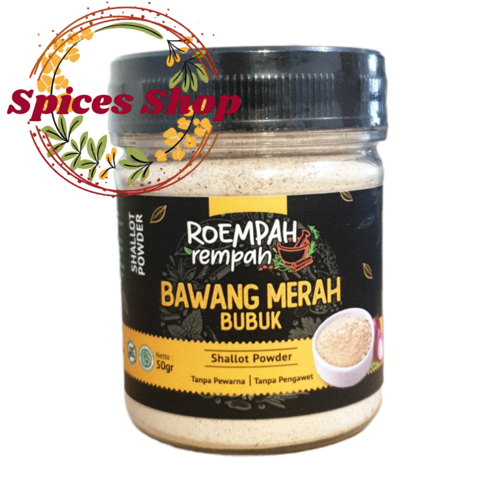 

Bawang Merah Bubuk ROEMPAH REMPAH / Shallot Powder / Red Onion 50Gr