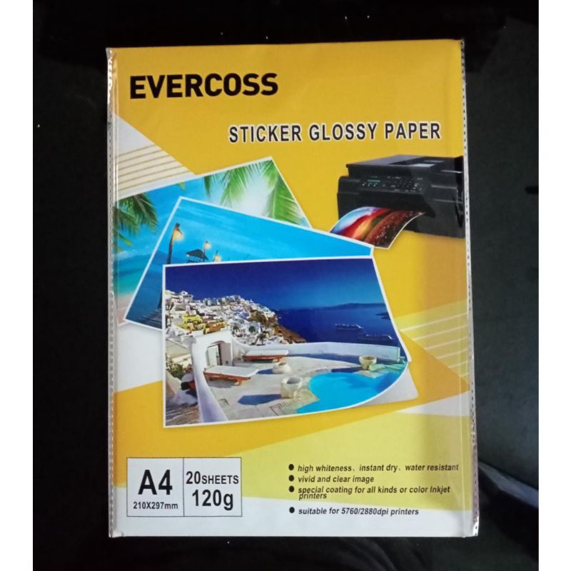 

Sticker Glossy Paper 120 gr