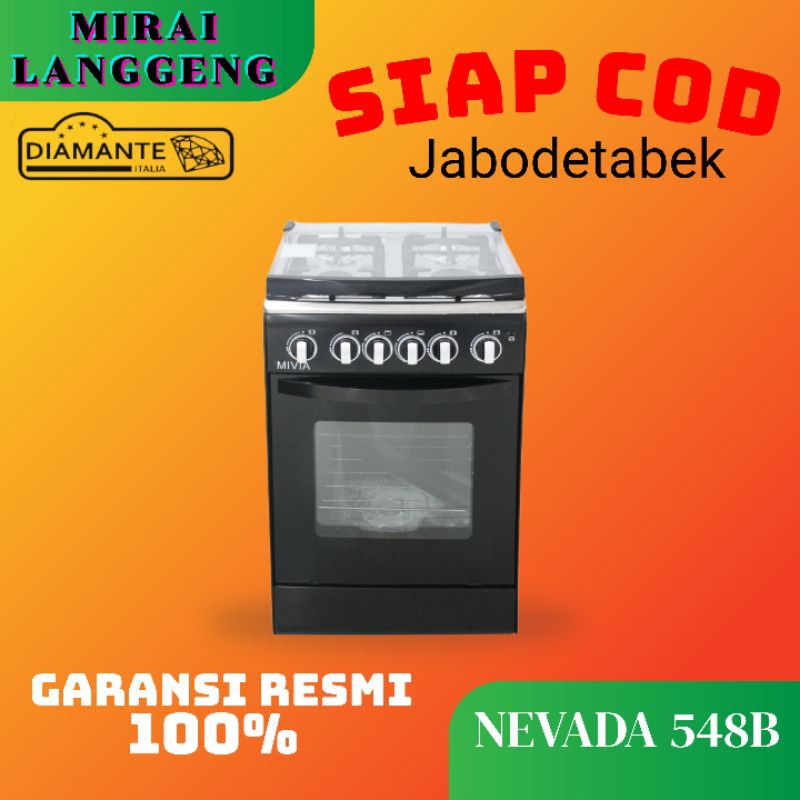 DIAMANTE KOMPOR GAS FRESSTENDING MIVIA NEVADA 548B GARANSI RESMI