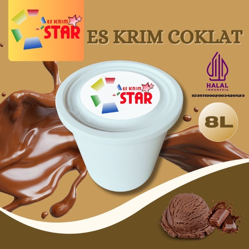 

Es Krim Star Coklat 8 Liter
