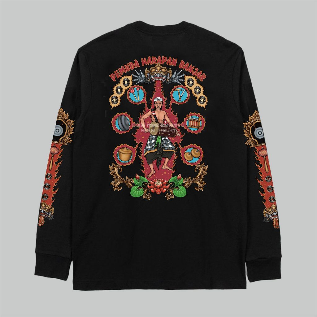 PEMUDA HARAPAN BANJAR | TANGAN PANJANG | BALIARTWEAR | BAJU KATA KATA BALI | OLEH OLEH BALI | Baju K