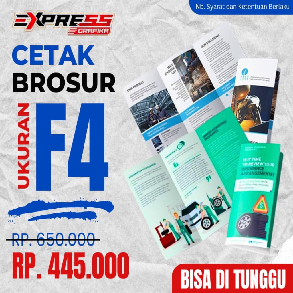 

BROSUR FLAYER MURAH 1 SISI UKURAN F4