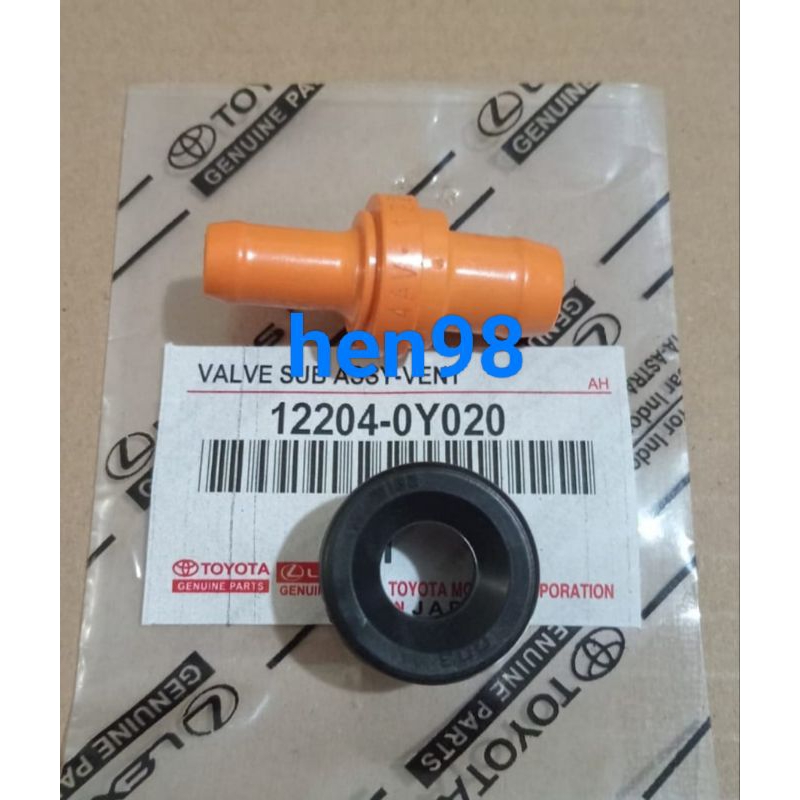 VALVE PVC PCV VENTIRATOR GRAND AVANZA 2015 CALYA SIGRA 1.2 AGYA AYLA 1.2 1200CC DUAL VVTI + KARET