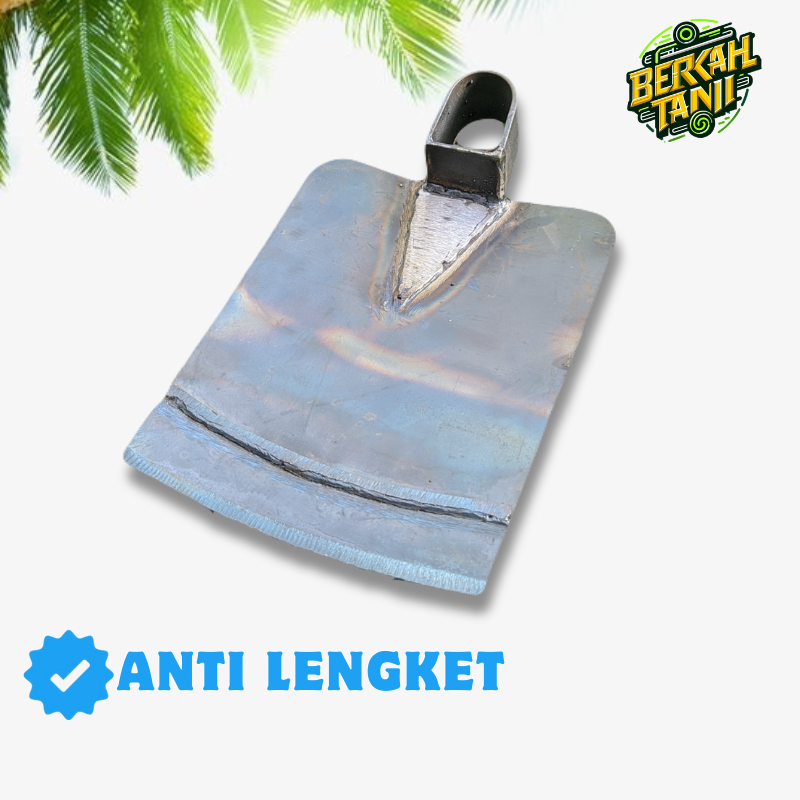 Cangkul Baja Asli Anti Lengket Cangkul Sawah Terekan Baja Sepuh Anti Gompal