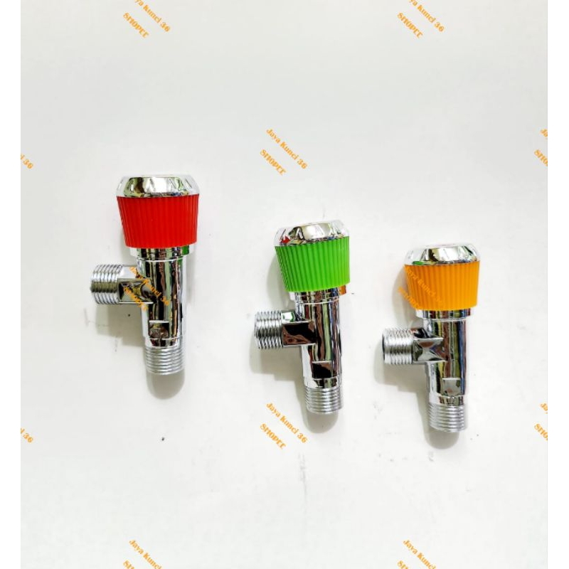 Stop Kran Air Closet Shower Single F Chrome PVC 1/2 inch