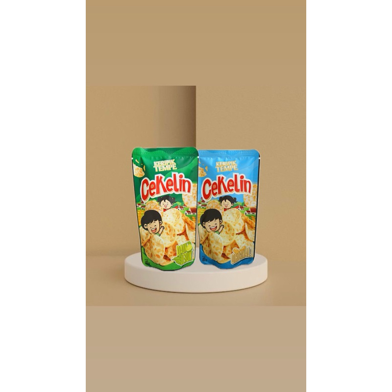 

Cekelin Cemilan Keripik Tempe - Cemilan Keripik Halal MUI & Aman PIRT - 2 varian rasa Original, Daun Jeruk