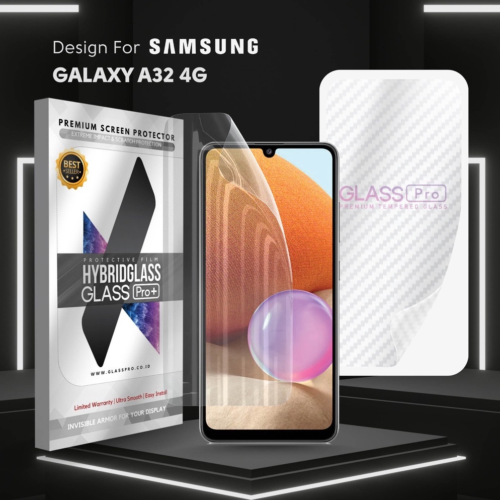 KODE S93O Hybrid Glass Premium Anti Gores Hydrogel Samsung Galaxy A32 4G Full Cover Screen Protector