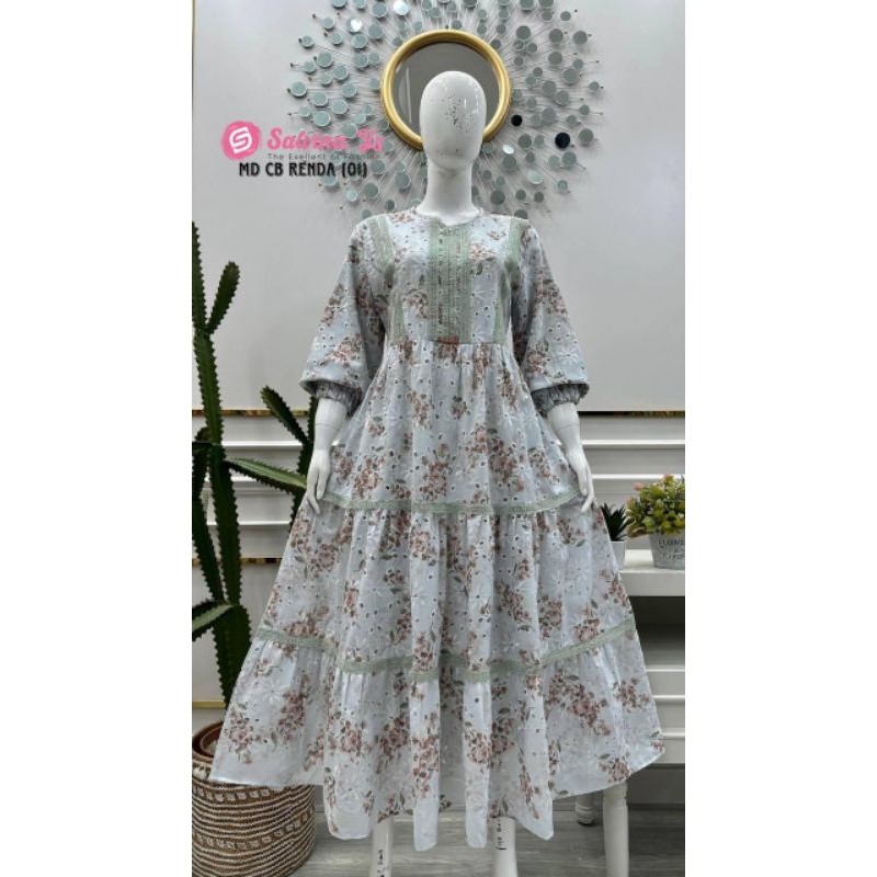 Midi dress cb renda ori salvina ys / midi dress catton salvina ys