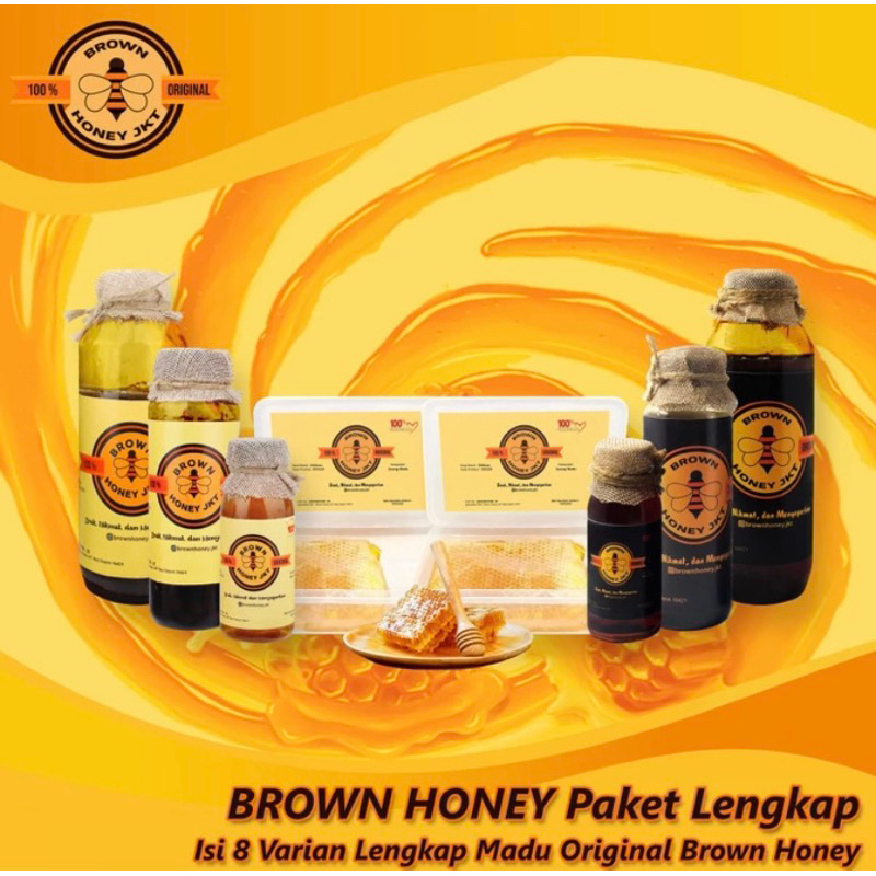 

Brown honey PAKET LENGKAP madu asli original