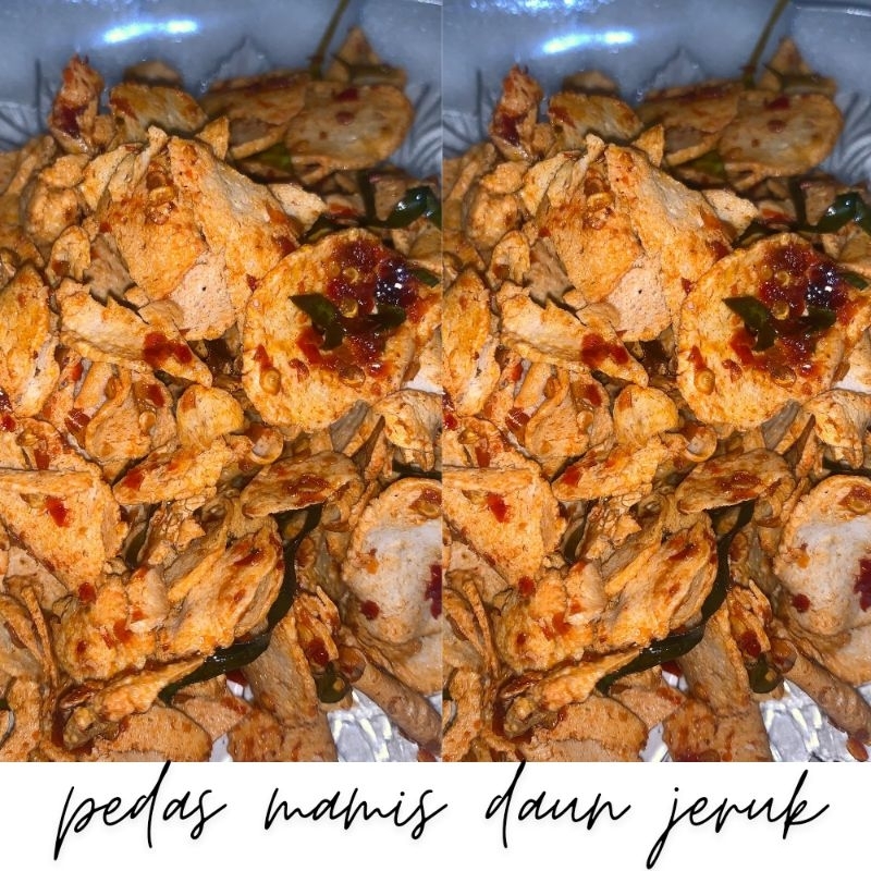 

Basreng Pedas Daun Jeruk | Cemilan Nagih Berat 180Gr