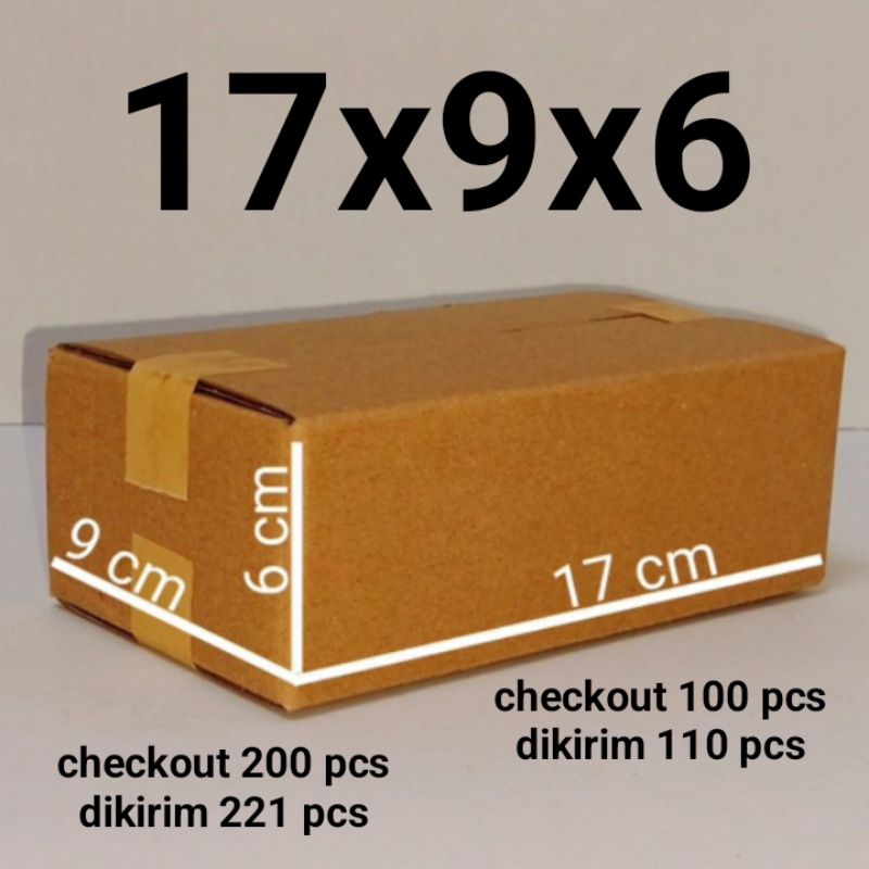 

Kardus Packing Karton Box Polos Ukuran 17x9x6