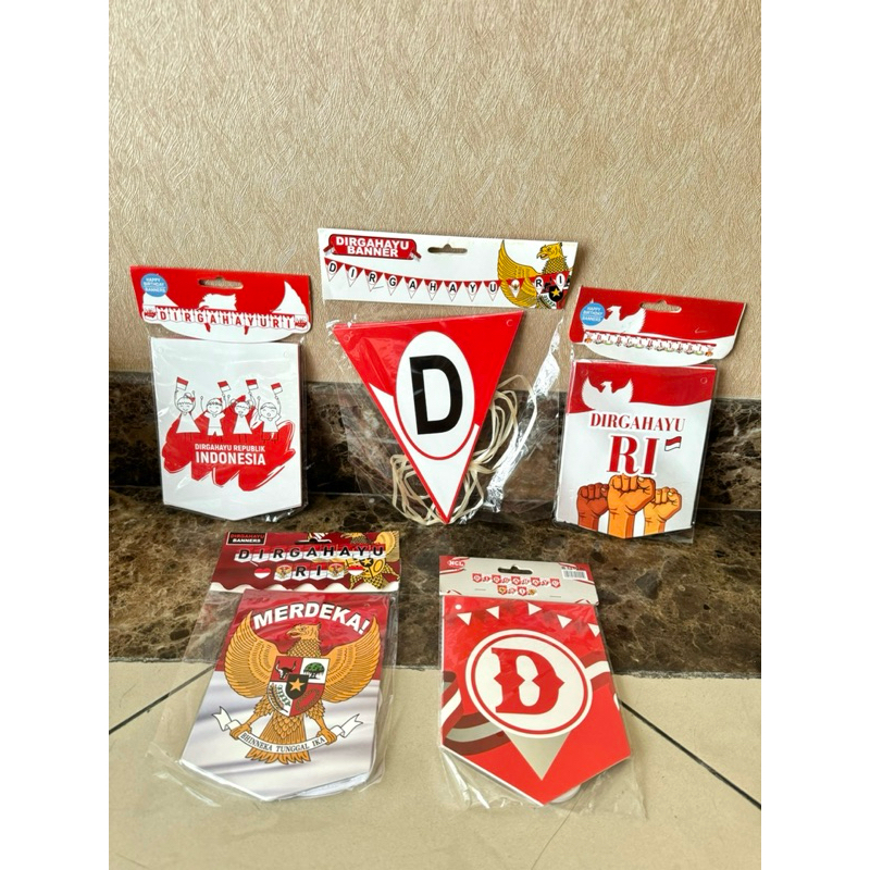 Banner Dirgahayu 17 Agustusan / Banner Bunting Panjang 17 Agustus Medan