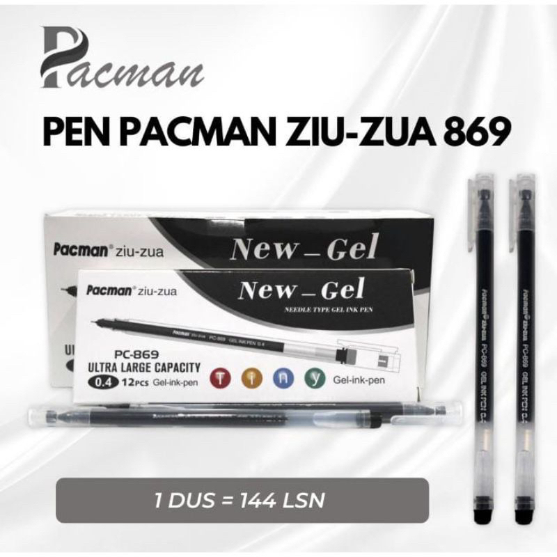 

Ball Point / Pulpen Gel Pacman PC-869 (6 pcs bulpen/12pcs bulpen))
