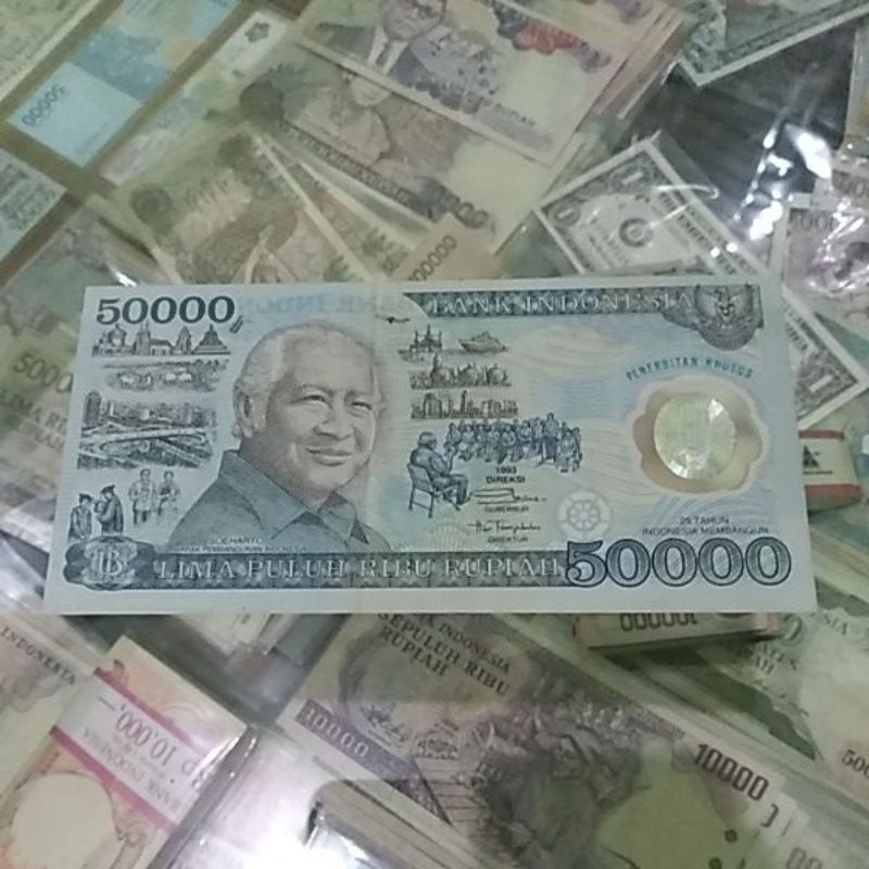 50000 soeharto polimer 1993 asli