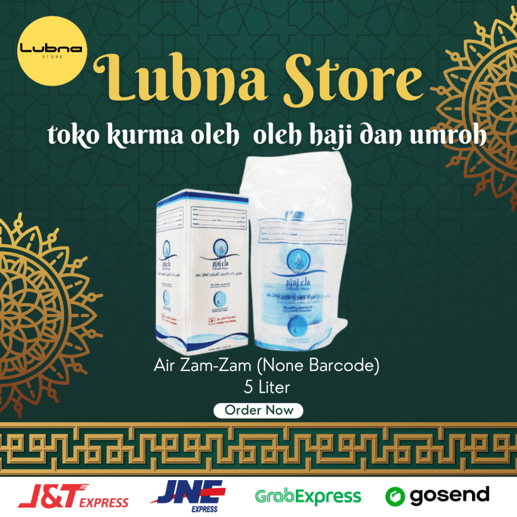 

Air zamzam asli kemasan 5 liter non BARCODE