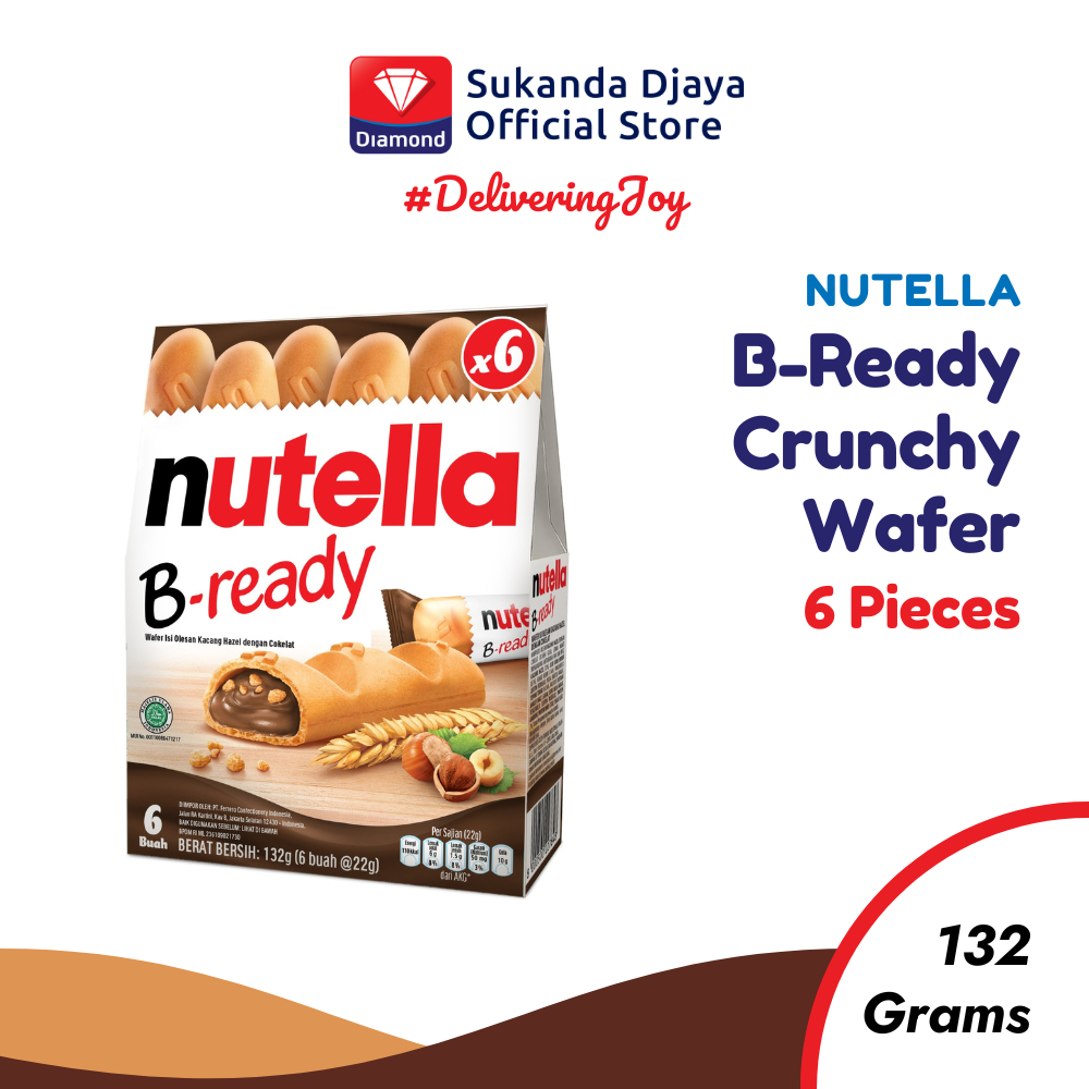 

Nutella B-Ready (isi 6 pcs) 132 Gr