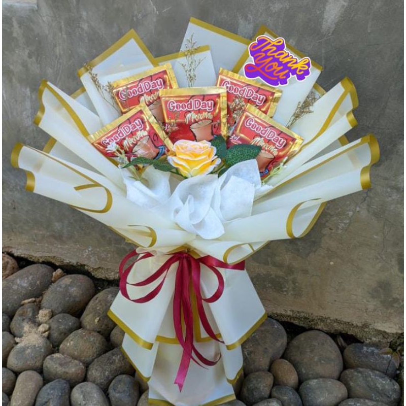 

Bucket Coffe Goodday + Flowerrs