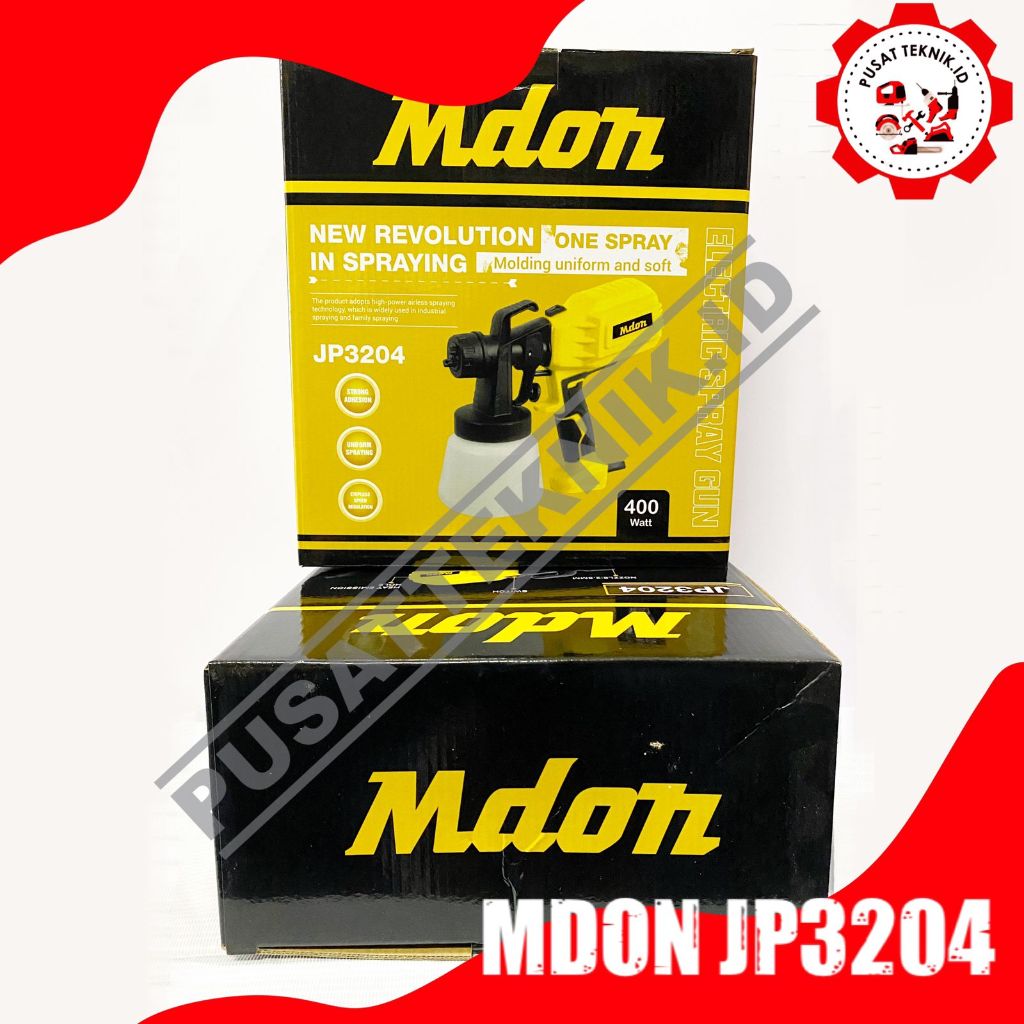 MDON JP3204 SPRAYGUN ELECTRIC MESIN CAT SEMPROT LISTRIK MDON JP 3204 400W 800 Ml